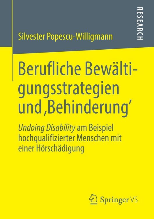 Produktbild: Berufliche Bew&auml;ltigungsstrategien und ,Behinderung'