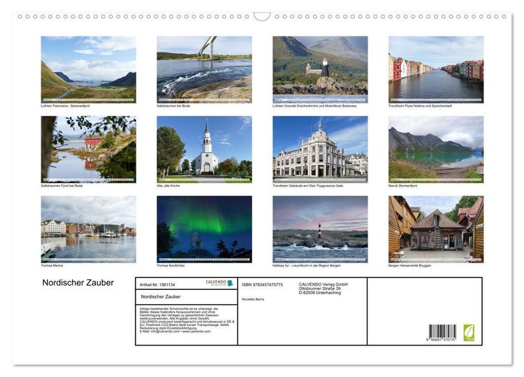 Produktbild: Nordischer Zauber (Wandkalender 2026 DIN A2 quer), CALVENDO Monatskalender