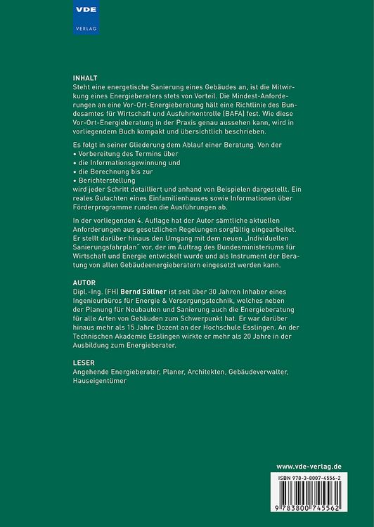 Produktbild: Die Vor-Ort-Energieberatung