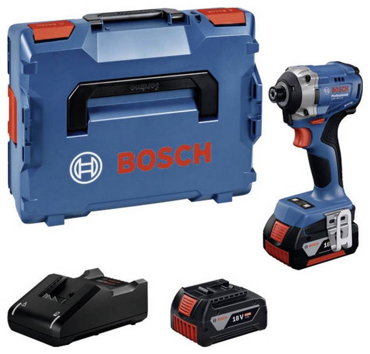 Produktbild: Bosch Professional GDR 18V-215 06019N2002 Akku-Drehschlagschrauber 215 Nm 18 V Anzahl mitgelieferte Akkus 2 4.0 Ah