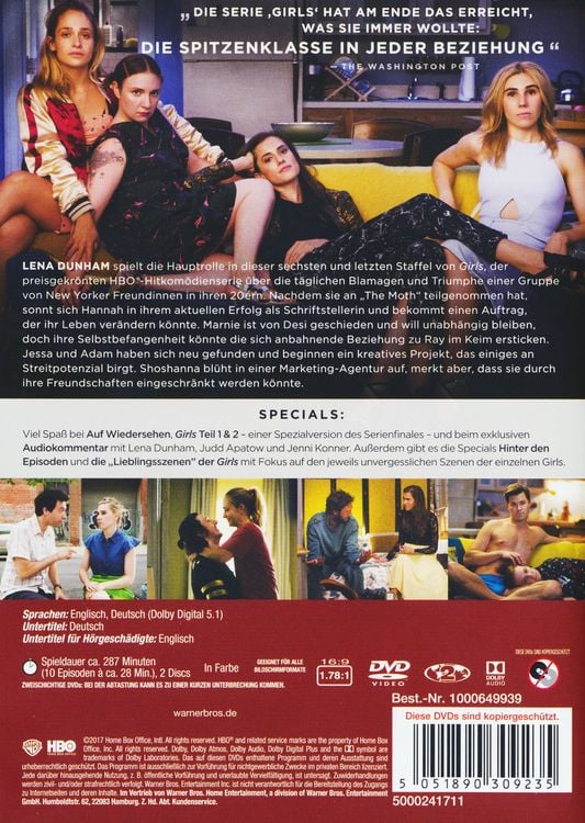 Produktbild: Girls - Staffel 6 [2 DVDs]