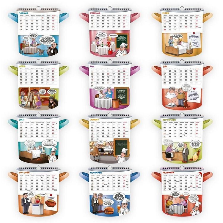 Produktbild: TR&Ouml;TSCH - Formkalender Der lustige K&uuml;chenkalender 2027
