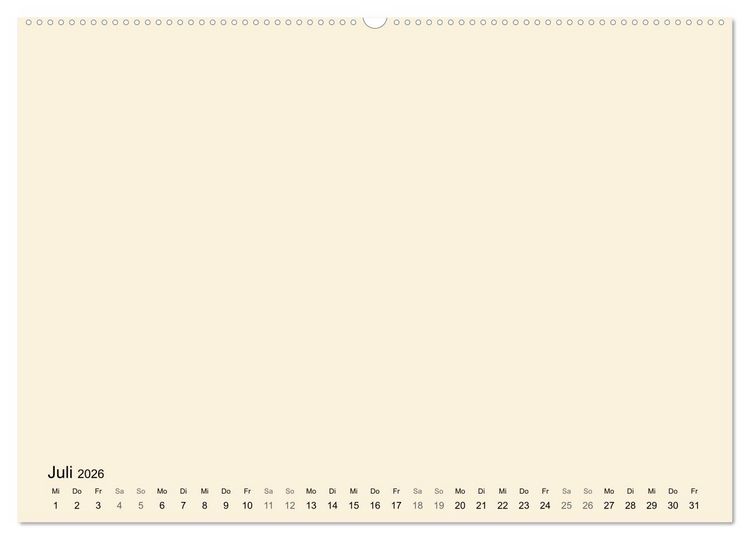 Produktbild: DIY Bastel-Kalender -Warme Pastell Farben- Zum Selbstgestalten (hochwertiger Premium Wandkalender 2026 DIN A2 quer), Kunstdruck in Hochglanz