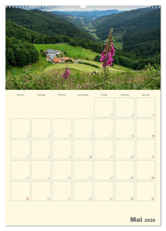 Produktbild: Unterwegs im Elsass &ndash; Terminplaner (Wandkalender 2026 DIN A2 hoch), CALVENDO Monatskalender
