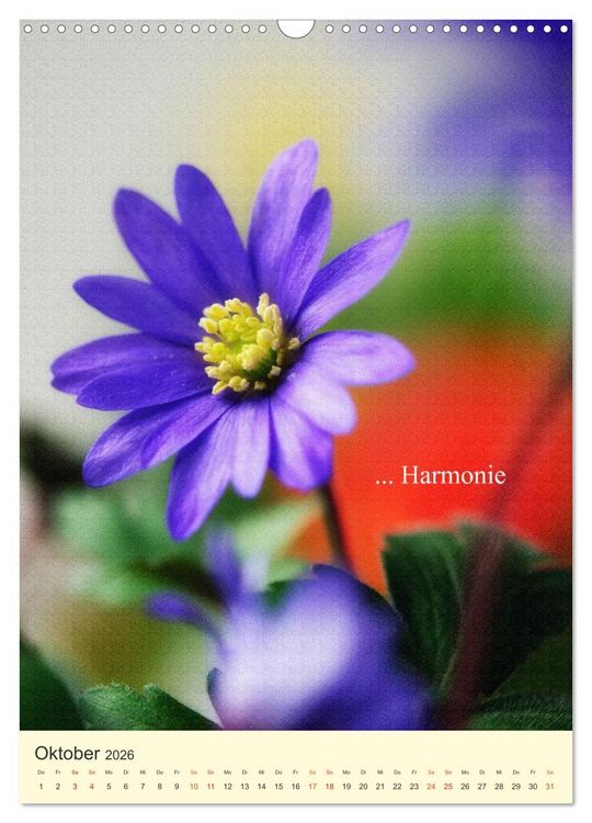 Produktbild: flowers (Wandkalender 2026 DIN A3 hoch), CALVENDO Monatskalender