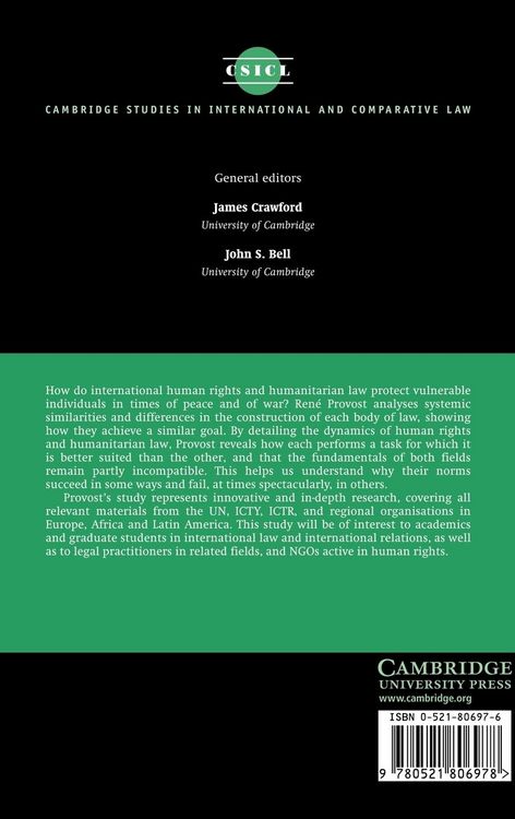 Produktbild: International Human Rights and Humanitarian Law