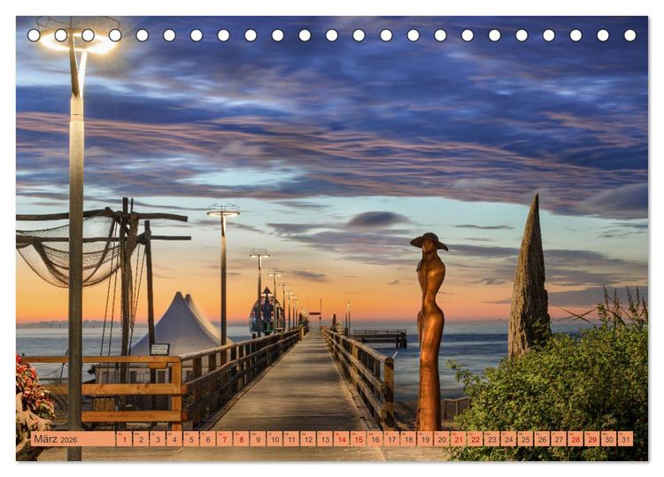Produktbild: Zingst - die Ostsee von ihrer sch&ouml;nsten Seite (Tischkalender 2026 DIN A5 quer), CALVENDO Monatskalender