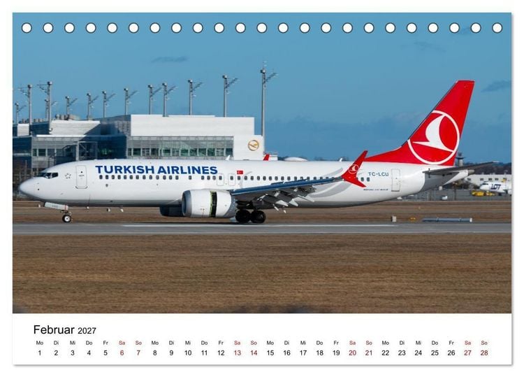 Produktbild: Boeing 737 - Die Baby Boeing (Tischkalender 2027 DIN A5 quer), CALVENDO Monatskalender