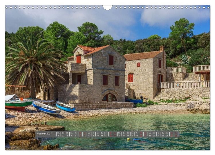 Produktbild: Vis Kroatien - Romantische Insel der Adria (Wandkalender 2027 DIN A3 quer), CALVENDO Monatskalender