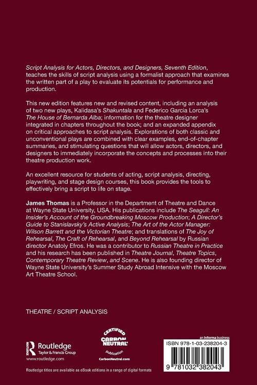 Produktbild: Script Analysis for Actors, Directors, and Designers