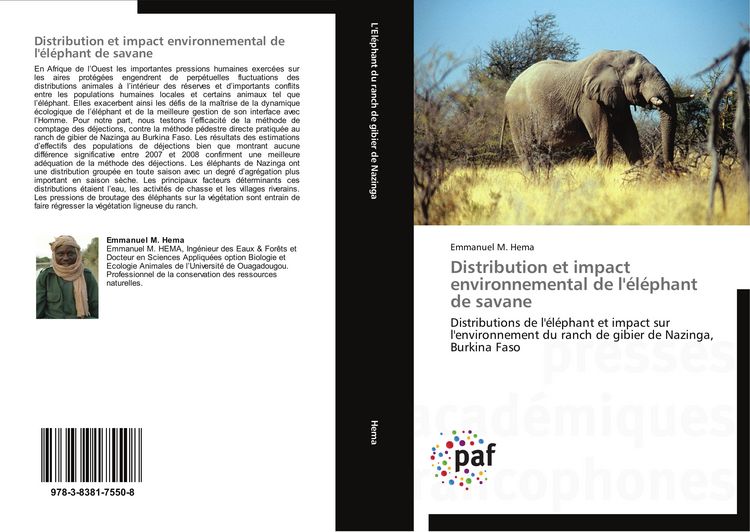 Produktbild: Distribution et impact environnemental de l'&eacute;l&eacute;phant de savane