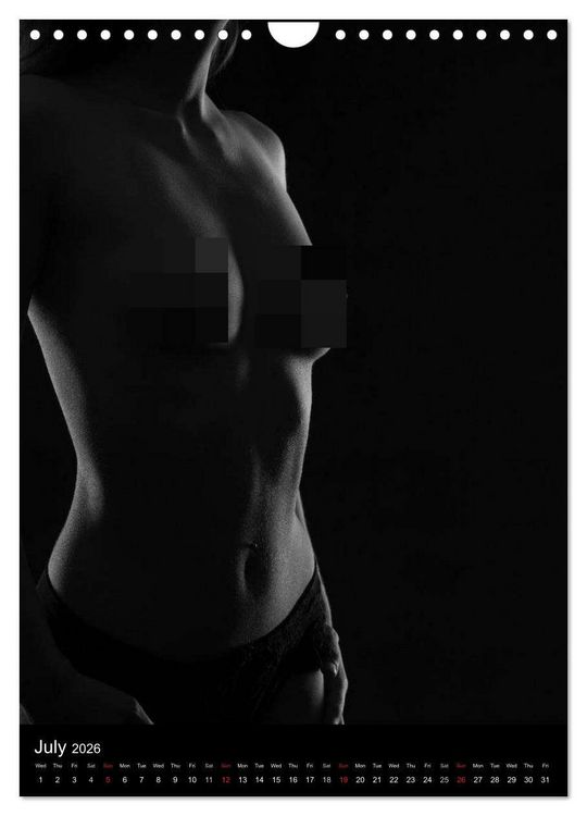 Produktbild: Erotic Silhouettes / UK-Version (Wall Calendar 2026 DIN A4 portrait), CALVENDO 12 Month Wall Calendar