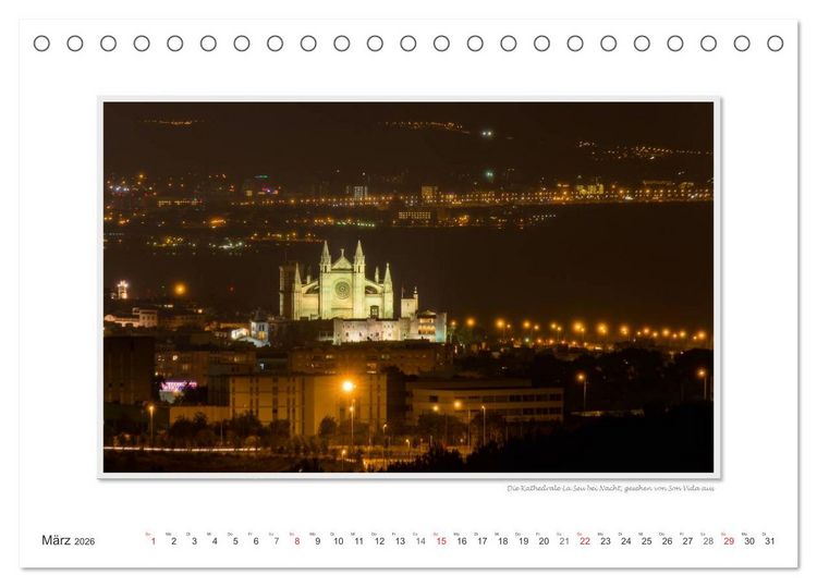 Produktbild: Emotionale Momente: Palma de Mallorca (Tischkalender 2026 DIN A5 quer), CALVENDO Monatskalender