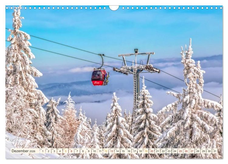 Produktbild: Abenteuer Seilbahn (Wandkalender 2026 DIN A3 quer), CALVENDO Monatskalender