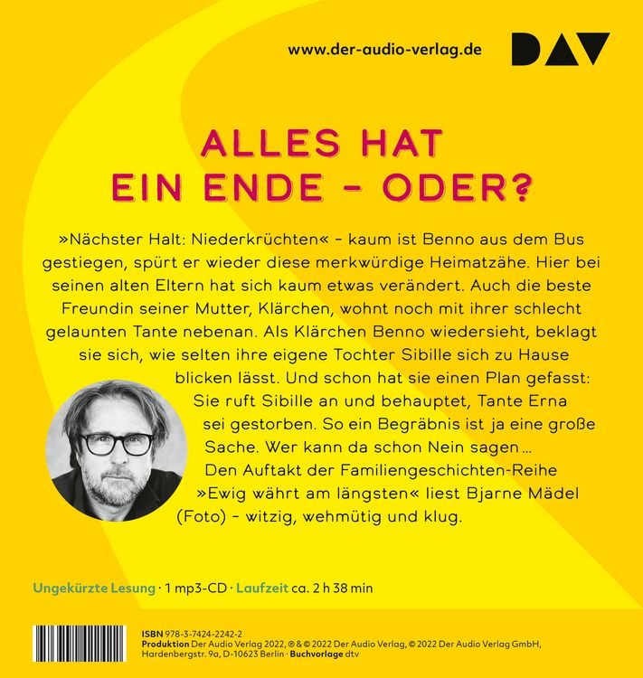 Produktbild: Ewig w&auml;hrt am l&auml;ngsten &ndash; Tante Ernas letzter Tanz
