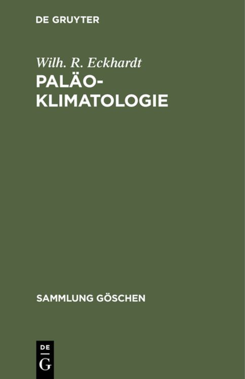 Produktbild: Pal&auml;oklimatologie