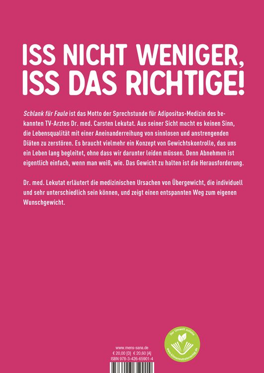 Produktbild: Schlank f&uuml;r Faule