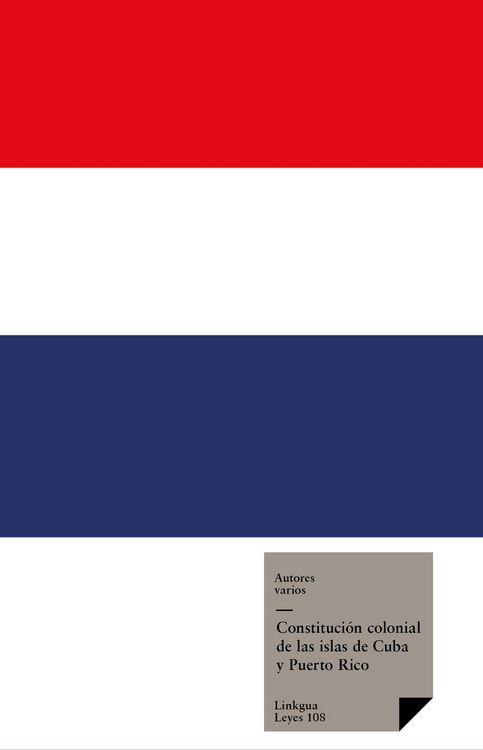 Produktbild: Constituci&oacute;n colonial de las islas de Cuba y Puerto Rico