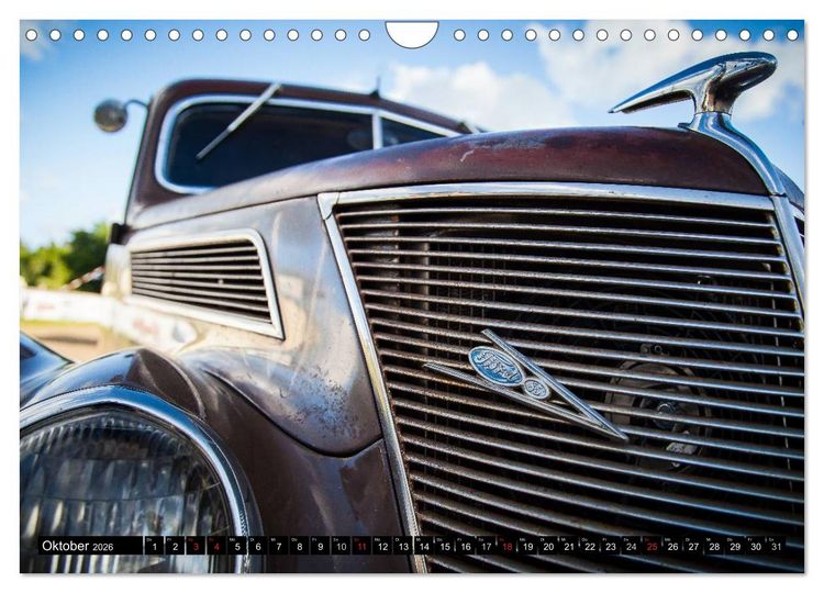 Produktbild: Die sch&ouml;nsten Oldtimer 2026 (Wandkalender 2026 DIN A4 quer), CALVENDO Monatskalender