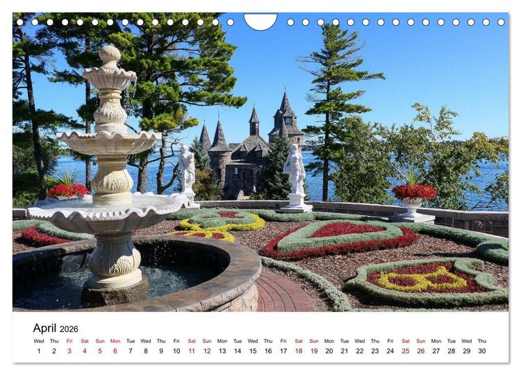 Produktbild: Boldt Castle Cruise Thousand Islands (Wall Calendar 2026 DIN A4 landscape), CALVENDO 12 Month Wall Calendar