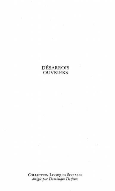 Produktbild: Desarrois ouvriers
