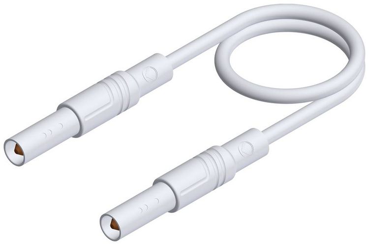 Produktbild: Hirschmann Test & Measurement MLS GG 200/2,5 Sicherheits-Messleitung Lamellenstecker 4 mm Lamellenstecker 4 mm 2.00 m Wei&szlig; 1 St.