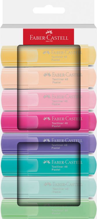Produktbild: Faber-Castell Textmarker TL 46 Pastell 8er Kartonetui