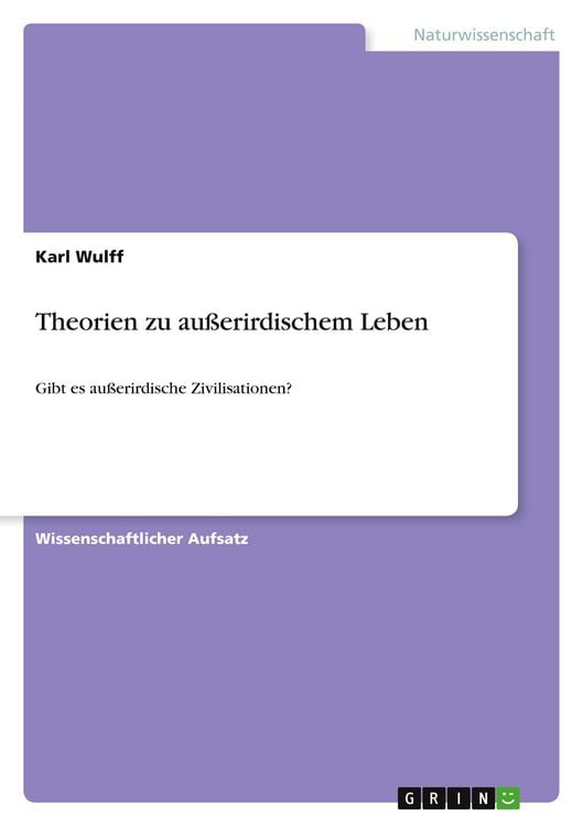 Produktbild: Theorien zu au&szlig;erirdischem Leben