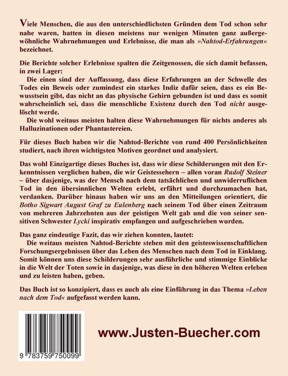 Produktbild: Blick hinter die Schwelle des Todes