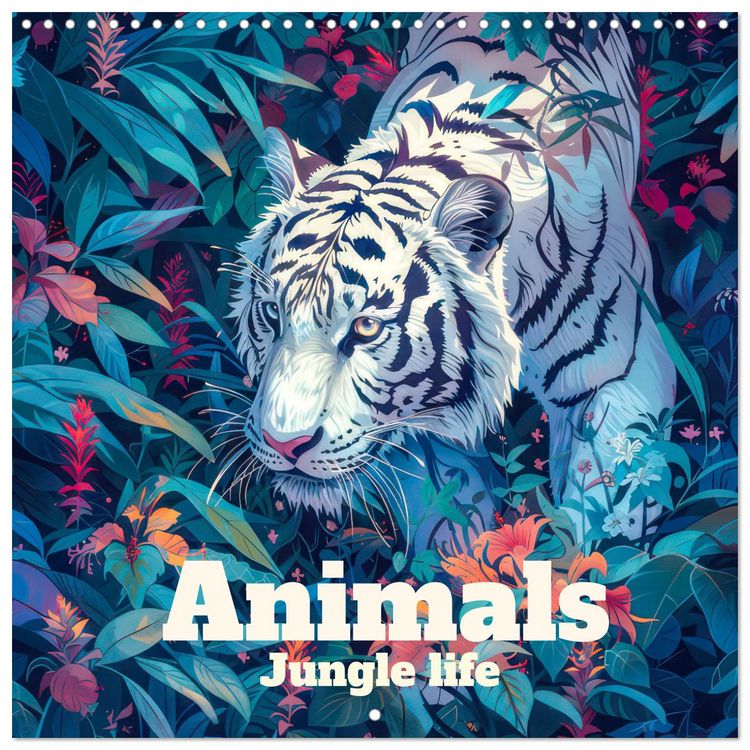 Produktbild: Animals - Jungle life (Wall Calendar 2026 12 &times; 12 Inch) CALVENDO 12 Month Wall Calendar