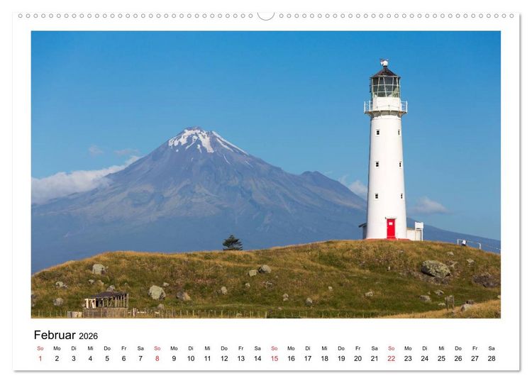 Produktbild: Neuseeland - ein Naturparadies (hochwertiger Premium Wandkalender 2026 DIN A2 quer), Kunstdruck in Hochglanz