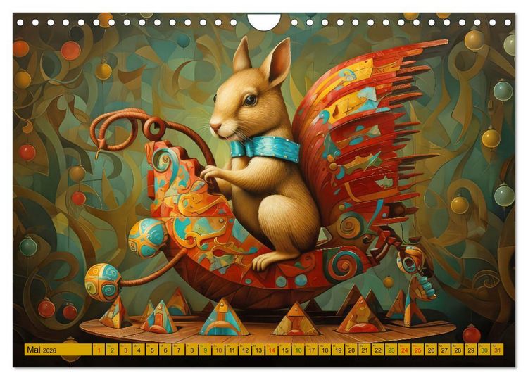 Produktbild: Zirkus Witzig und skurril (Wandkalender 2026 DIN A4 quer), CALVENDO Monatskalender