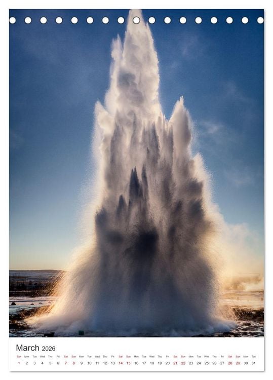 Produktbild: Magic of Iceland - nature photography (Desk Calendar 2026 DIN A5 portrait), CALVENDO 12 Month DeskCalendar