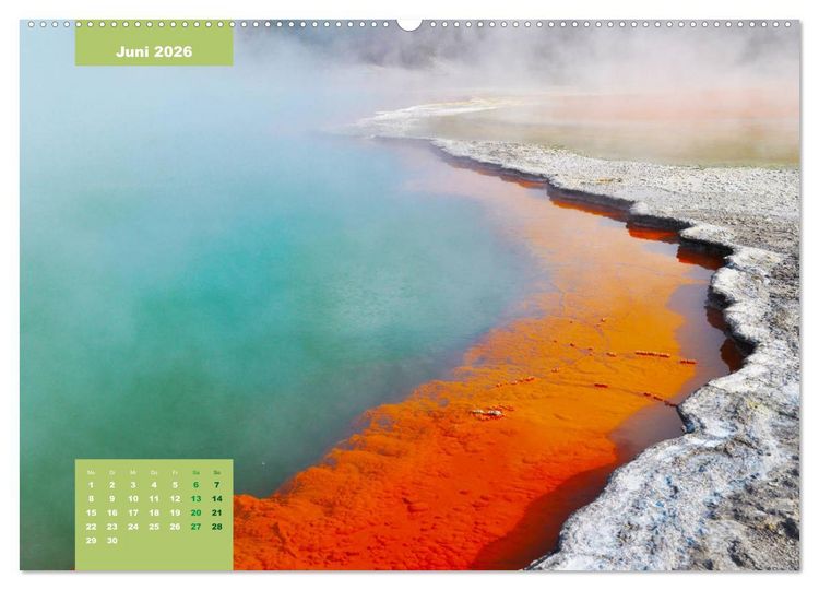Produktbild: Erlebe mit mir die H&ouml;hepunkte von Neuseeland (hochwertiger Premium Wandkalender 2026 DIN A2 quer), Kunstdruck in Hochglanz