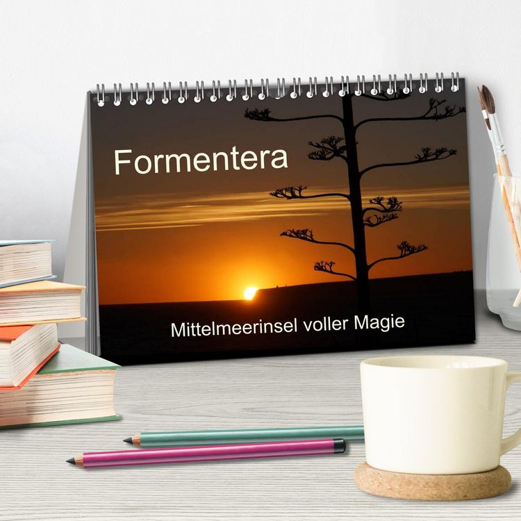Produktbild: Formentera - Mittelmeerinsel voller Magie (Tischkalender 2026 DIN A5 quer), CALVENDO Monatskalender