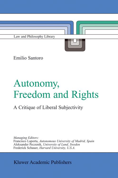 Produktbild: Autonomy, Freedom and Rights