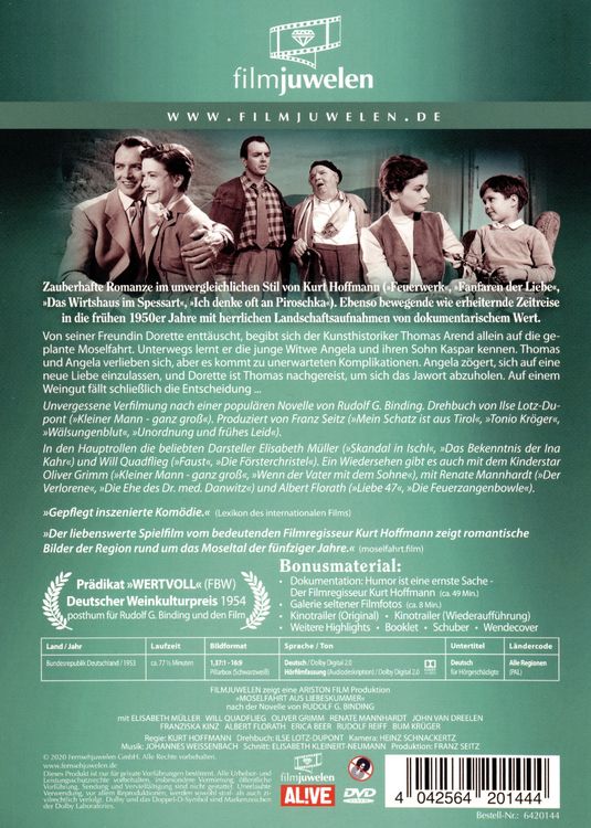 Produktbild: Moselfahrt aus Liebeskummer (Filmjuwelen)