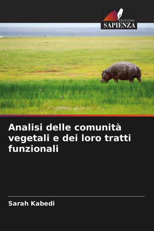 Produktbild: Analisi delle comunit&agrave; vegetali e dei loro tratti funzionali