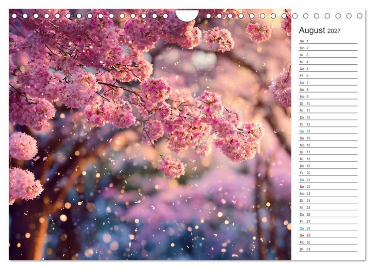 Produktbild: Japanische Kirschbl&uuml;te (Wandkalender 2027 DIN A4 quer), CALVENDO Monatskalender