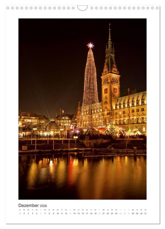Produktbild: Hamburg Vertical (Wandkalender 2026 DIN A3 hoch), CALVENDO Monatskalender