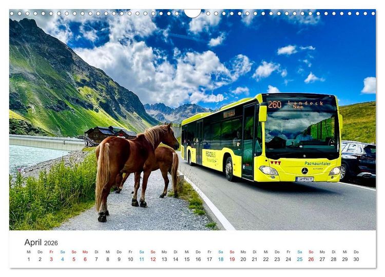 Produktbild: Omnibusse im Fokus (Wandkalender 2026 DIN A3 quer), CALVENDO Monatskalender