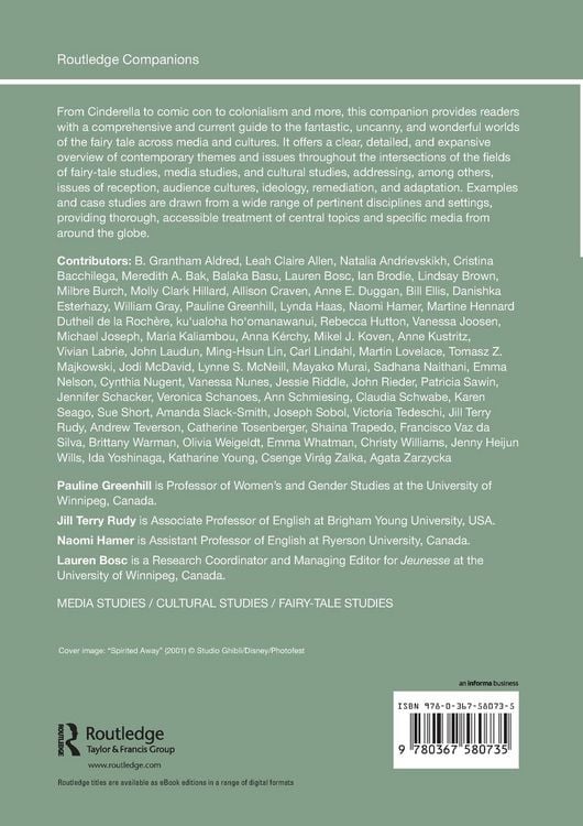 Produktbild: The Routledge Companion to Media and Fairy-Tale Cultures