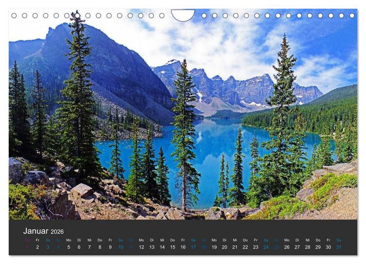 Produktbild: Der weite Westen Kanadas - Banff und Yoho National Park (Wandkalender 2026 DIN A4 quer), CALVENDO Monatskalender