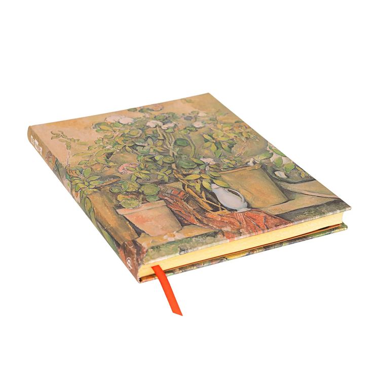 Produktbild: Hardcover Notizbuch, Cezannes Terrakotta-T&ouml;pfe und Blumen, Ultra, Unliniert