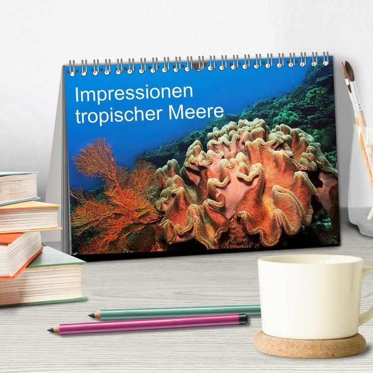 Produktbild: Impressionen tropischer Meere (Tischkalender 2026 DIN A5 quer), CALVENDO Monatskalender