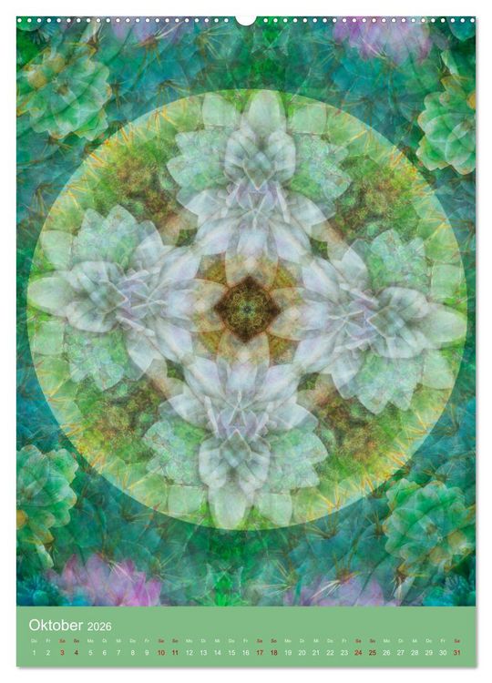 Produktbild: Meditative Pflanzenmandalas (hochwertiger Premium Wandkalender 2026 DIN A2 hoch), Kunstdruck in Hochglanz