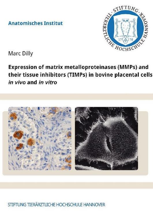 Produktbild: Expression of matrix metalloproteinases (MMPs) and their tissue inhibitors (TIMPs) in bovine placental cells in vivo and in vitro