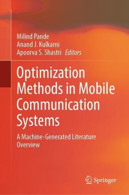Produktbild: Optimization Methods in Mobile Communication Systems