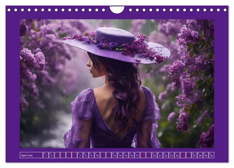 Produktbild: Regenzauber - Frauen im Wandel der Jahreszeiten (Wandkalender 2026 DIN A4 quer), CALVENDO Monatskalender