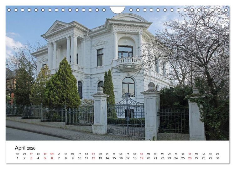 Produktbild: Wiesbaden - Stadt der Villen (Wandkalender 2026 DIN A4 quer), CALVENDO Monatskalender